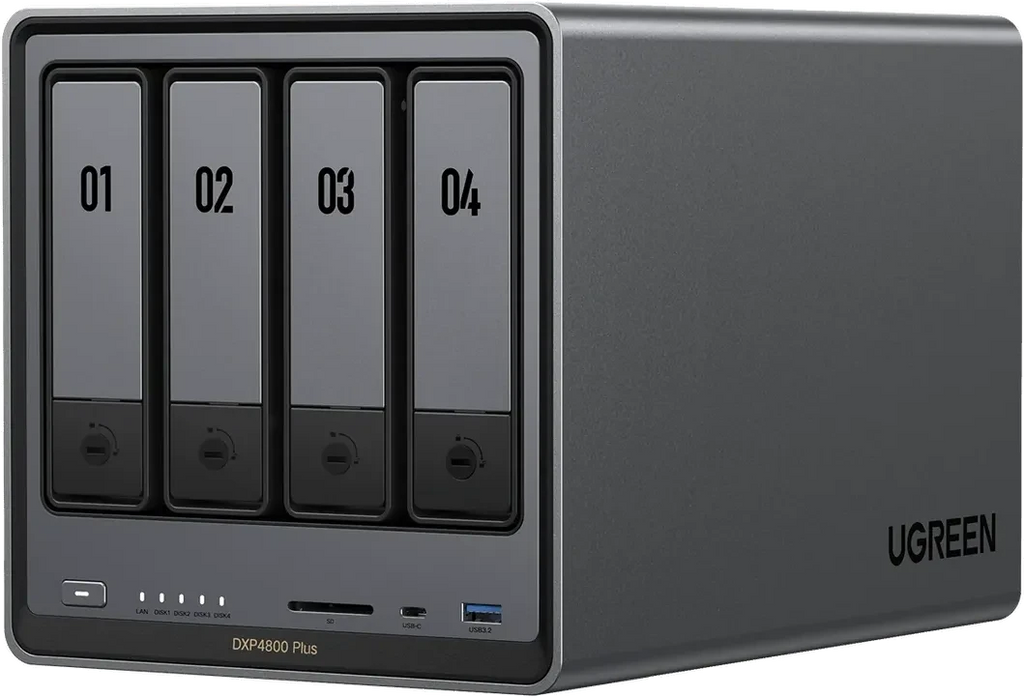 UGREEN NASync DXP4800 Plus 4-Bay NAS 10GbE Intel 8505 8GB DDR5 OVP Nuut