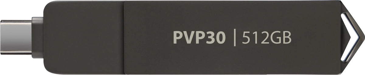 Patriot Viper PVP30 Externe SSD 512 GB USB-A USB-C 3.2 Gen2 Schwarz flach OVP