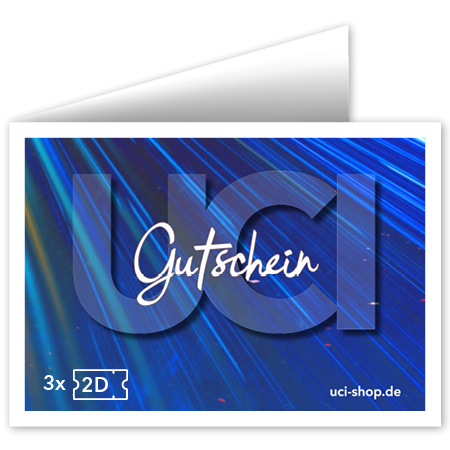 UCI Kinogutschein 2D Ticket-Paket (3er, 6er & 9er Sparpaket) – Digitaler Gutschein