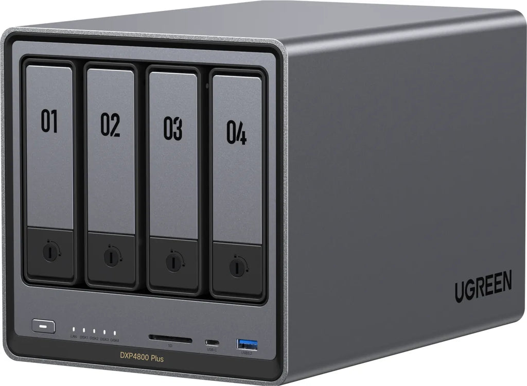 UGREEN NASync DXP4800 Plus 4-Bay NAS 10GbE Intel 8505 8GB DDR5 OVP Nuut