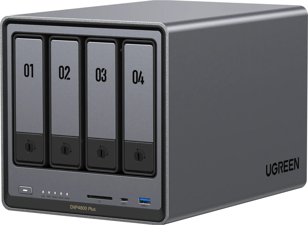 UGREEN NASync DXP4800 Plus 4-Bay NAS 10GbE Intel 8505 8GB DDR5 OVP Nuut