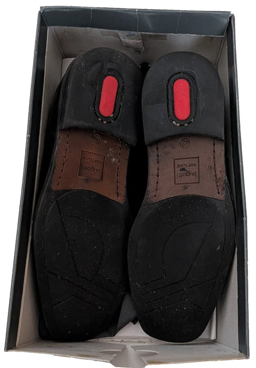 Bugatti Herren Leder Business-Schuhe Gr. 42 – Schnürschuhe Schwarz Comfort Weite / Softline (Gebraucht)
