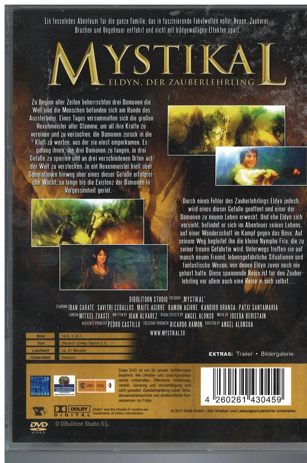 Mystikal – Eldyn, der Zauberlehrling DVD 19x13,5cm flach FSK 12 (Gebraucht)