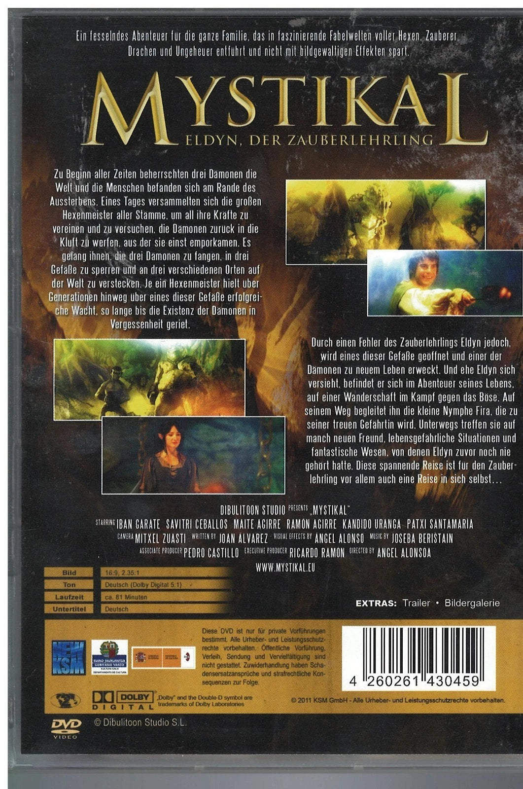 Mystikal – Eldyn, der Zauberlehrling DVD 19x13,5cm flach FSK 12 (Gebraucht)