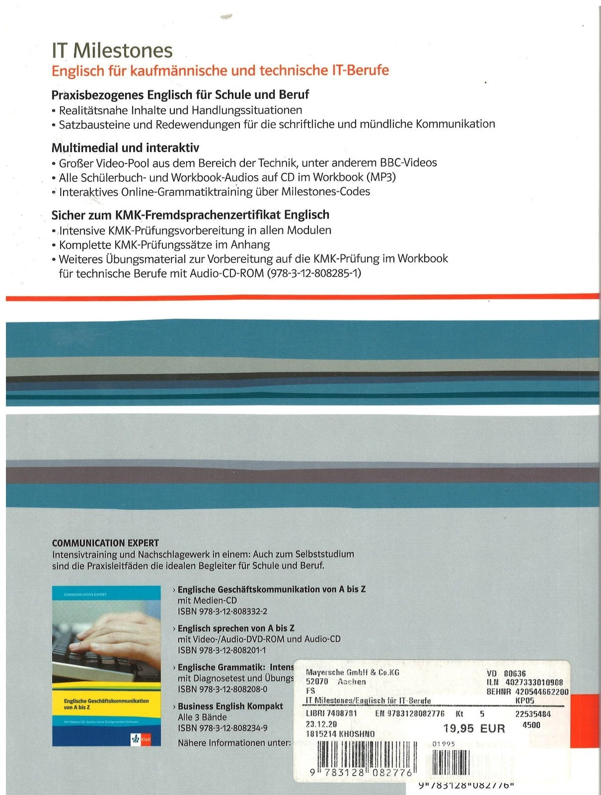 IT Milestones Englisch für IT-Berufe Klett Schulbuch 29,7x21cm flach (Einmal benutzt / Wie neu)