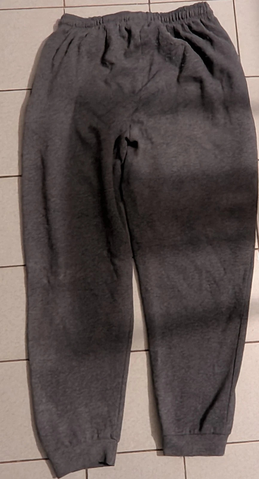 Herren Jogginghose Sweathose Gr. XL Grau meliert Bündchen flach gemessen (Gebraucht - vor Tragen waschen)