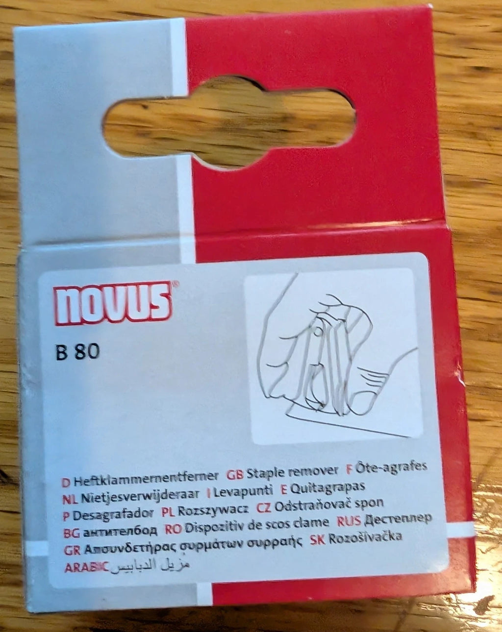 Novus B 80 Heftklammerentferner Entklammerer Metall flach OVP NEU