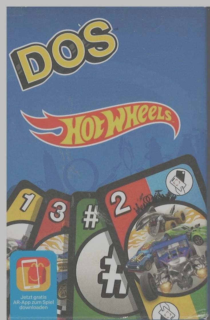 DOS Hot Wheels Kartenspiel McDonald's Edition flach (Gebraucht - unvollständig möglich)