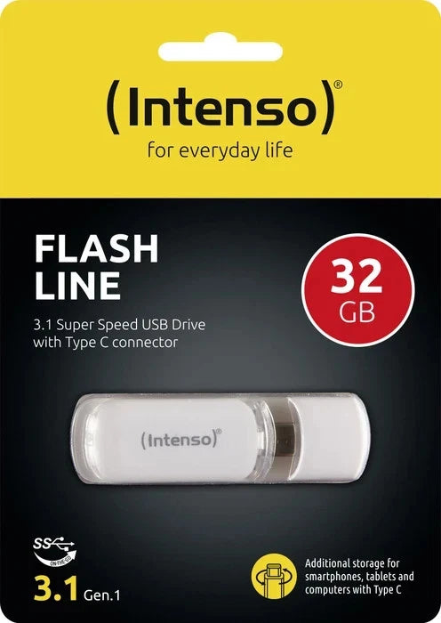Intenso Flash Line 32 GB USB-C Stick 3.1 Gen 1 flach OVP NEU