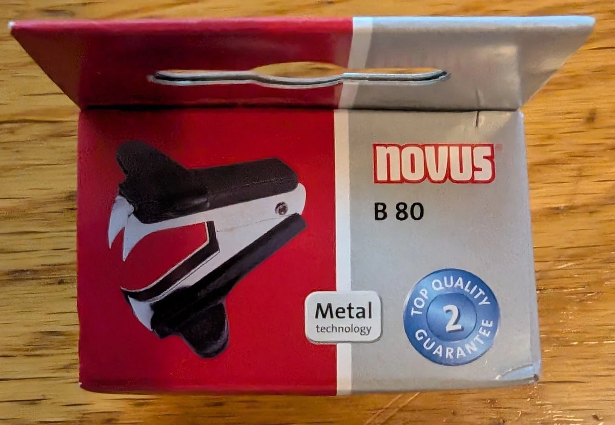 Novus B 80 Heftklammerentferner Entklammerer Metall flach OVP NEU