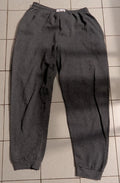 Herren Jogginghose Sweathose Gr. XL Grau meliert Bündchen flach gemessen (Gebraucht - vor Tragen waschen)