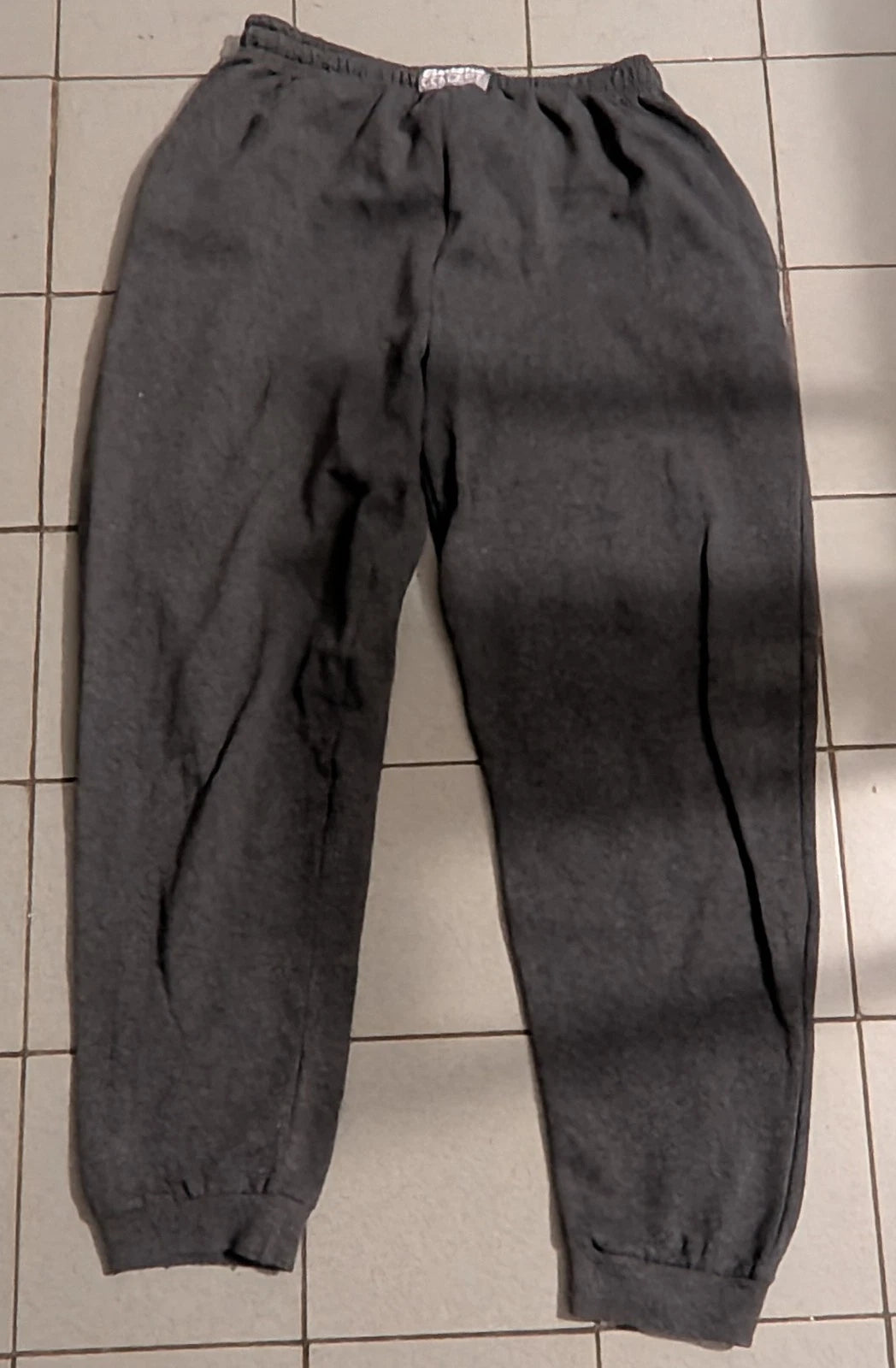 Herren Jogginghose Sweathose Gr. XL Grau meliert Bündchen flach gemessen (Gebraucht - vor Tragen waschen)