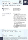 IHK Abschlussprüfung Winter 2024/25 Fachinformatiker Systemintegration DIN A4 flach (Unbenutzt)