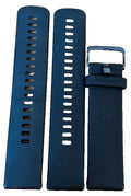 2x Original Garmin Silikon Armband 22 mm Schwarz 1x Neu + 1x Gebraucht Set flach
