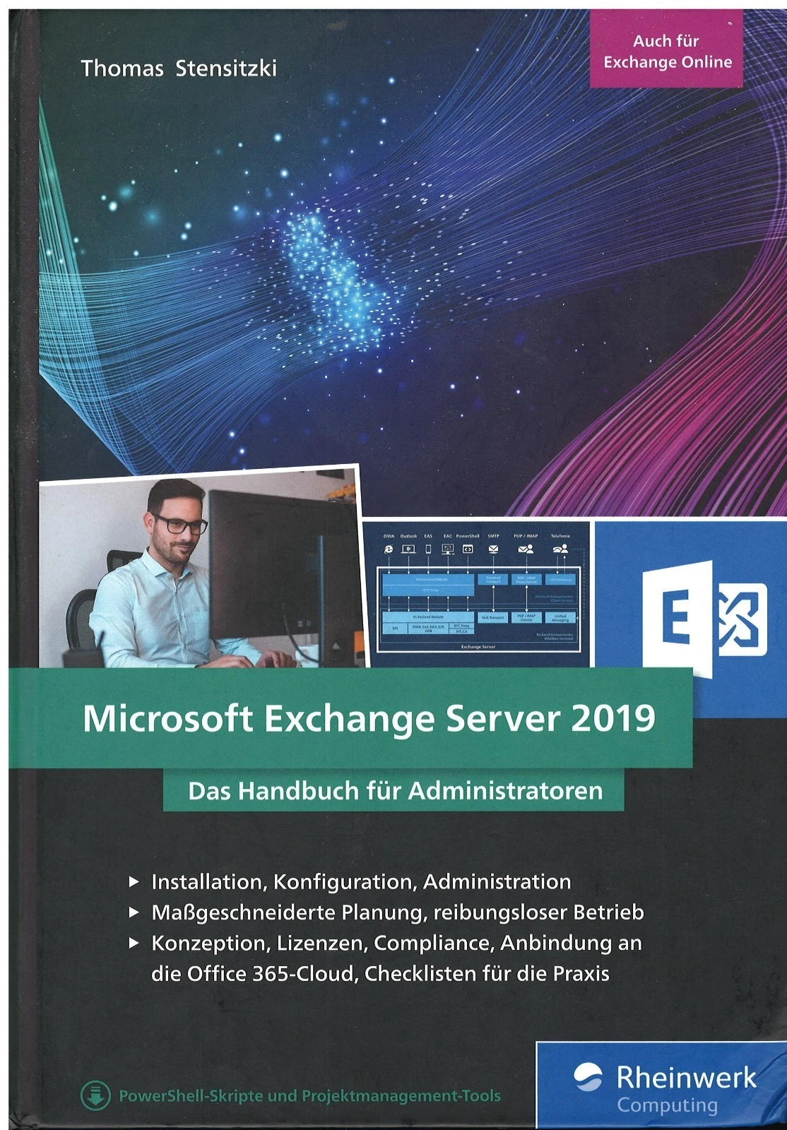 Microsoft Exchange Server 2019 Handbuch für Administratoren 24,5x17,5cm Hardcover (Wie neu)