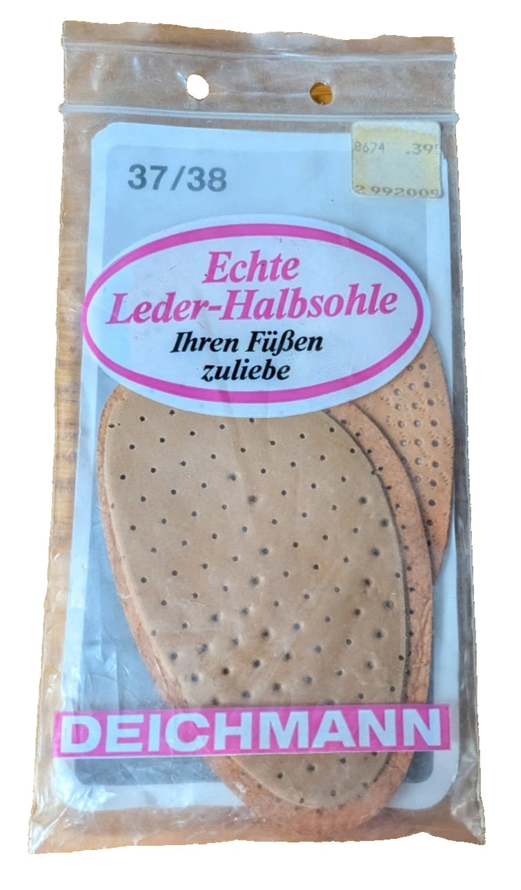 Deichmann Echte Leder-Halbsohle Gr. 37/38 – Vorfußpolster 1 Paar flach OVP NEU